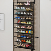 Armoire à chaussures murale simple – rangement multicouche T1, anti-poussière, à suspendre derrière la porte pour dortoir ou petit espace